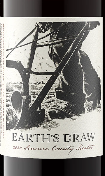 Earth's Draw 2020 Merlot Sonoma County, California - Image 2