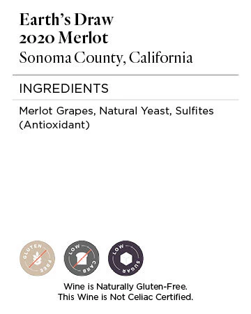 Earth's Draw 2020 Merlot Sonoma County, California - Image 5