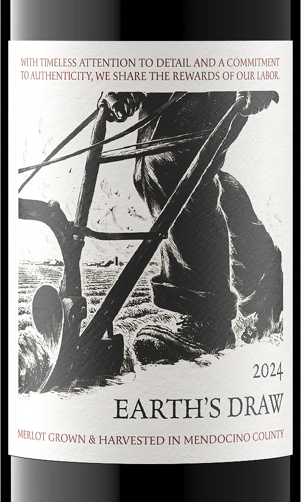 Earth's Draw 2024 Merlot Mendocino County, California - Image 2
