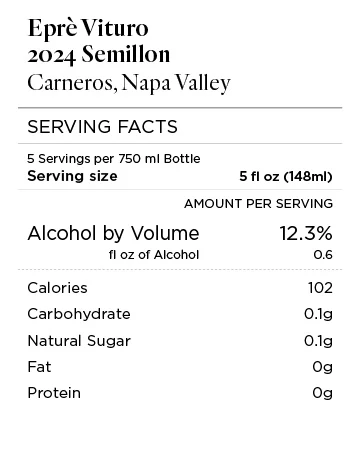 Eprè Vituro 2024 Semillon Carneros, Napa Valley - Image 4