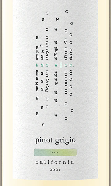 esc w|co 2021 Pinot Grigio, California - Image 2