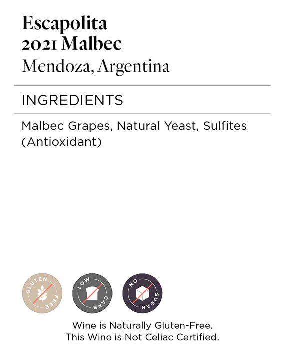 Escapolita 2021 Malbec Mendoza, Argentina - Image 5