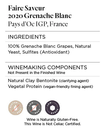 Faire Saveur 2020 Grenache Blanc Pays d'Oc IGP, France - Image 5