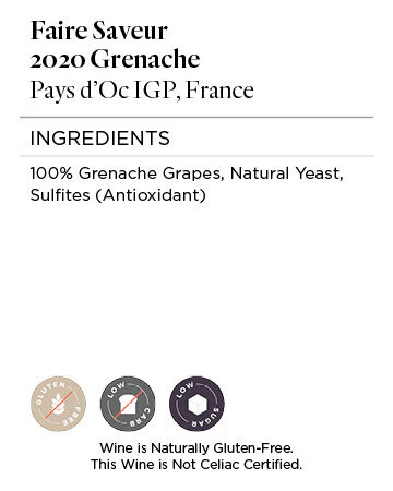 Faire Saveur 2020 Grenache Pays d'Oc IGP, France - Image 5
