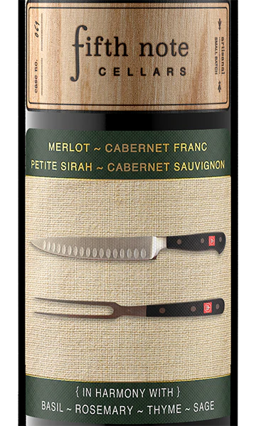 Fifth Note Cellars 2017 Merlot-Cabernet Franc Blend California - Image 2
