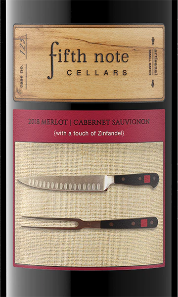 Fifth Note Cellars 2018 Merlot – Cabernet Sauvignon Blend California - Image 2