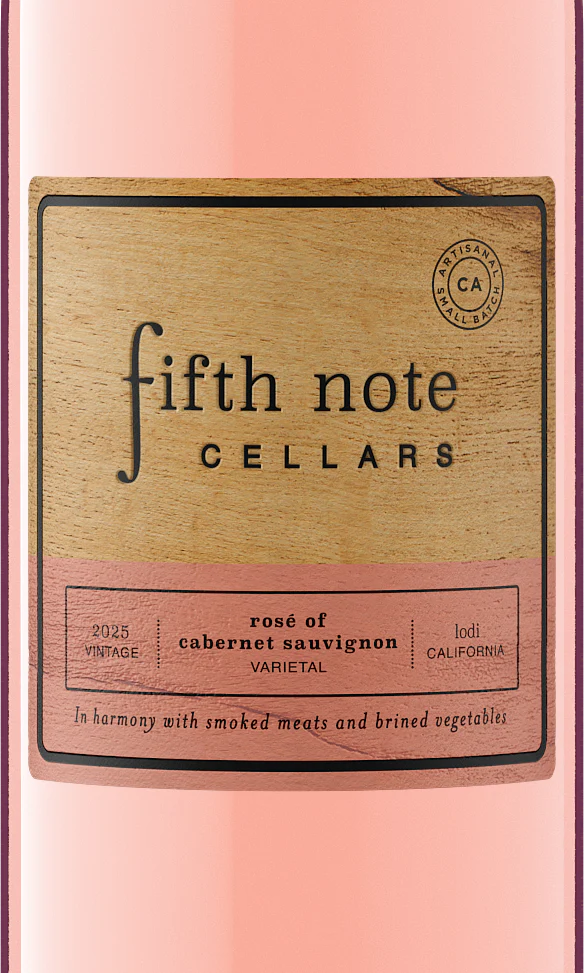 Fifth Note Cellars 2025 Rosé of Cabernet Sauvignon Lodi, California - Image 2