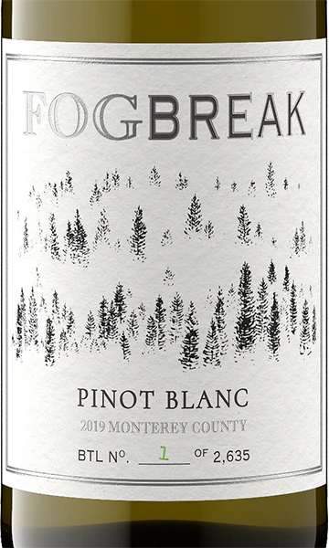 FogBreak 2019 Pinot Blanc Monterey County, California - Image 2