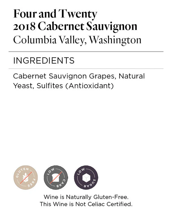 Four and Twenty 2018 Cabernet Sauvignon Columbia Valley, Washington - Image 5