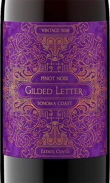 Gilded Letter 2018 Pinot Noir Sonoma Coast, California - Image 2