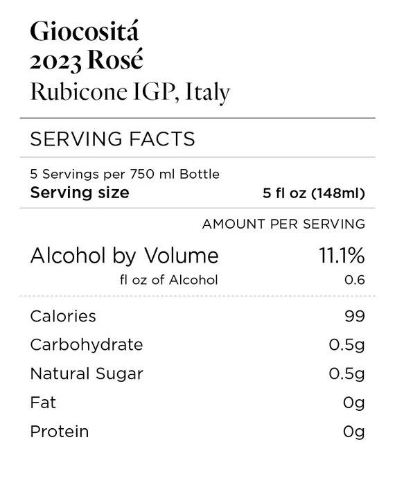 Giocositá 2023 Rosé Rubicone IGP, Italy - Image 5