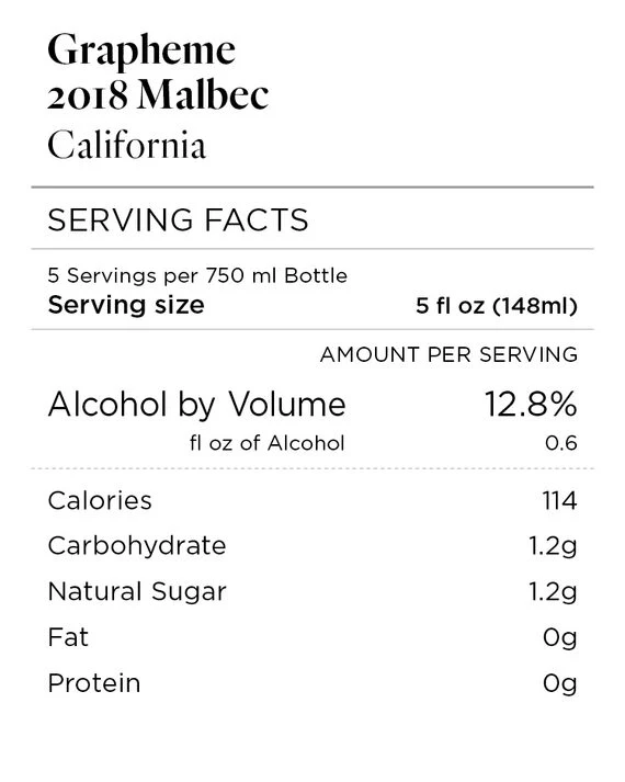 Grapheme 2018 Malbec California - Image 4
