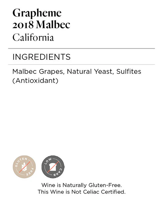Grapheme 2018 Malbec California - Image 5