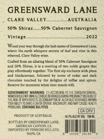 Greensward Lane 2022 Shiraz Cabernet Sauvignon Clare Valley, Australia - Image 3