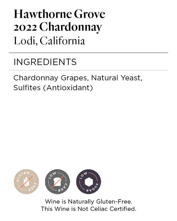 Hawthorne Grove 2022 Chardonnay Lodi, California - Image 5