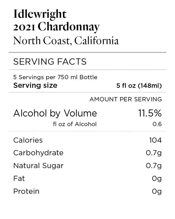 Idlewright 2021 Chardonnay North Coast, California - Image 4