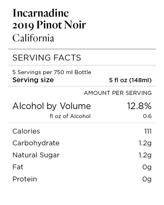 Incarnadine 2019 Pinot Noir California - Image 3