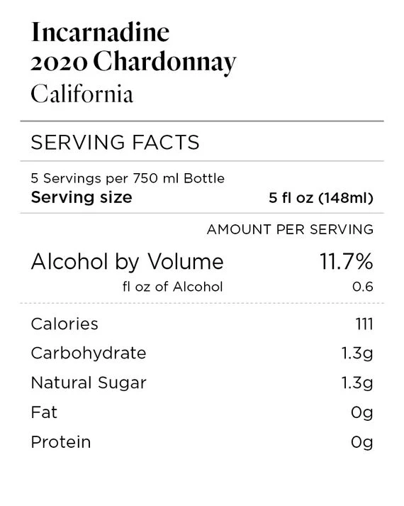 Incarnadine 2020 Chardonnay California - Image 4