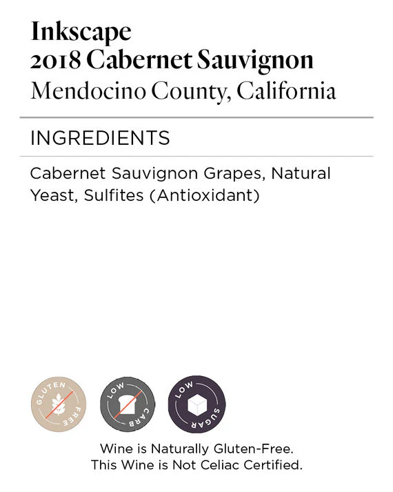 Inkscape 2018 Cabernet Sauvignon Mendocino County, California - Image 3