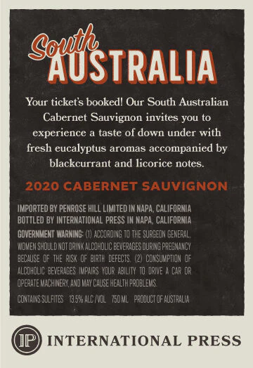 International Press 2020 Cabernet Sauvignon South Australia, Australia - Image 3