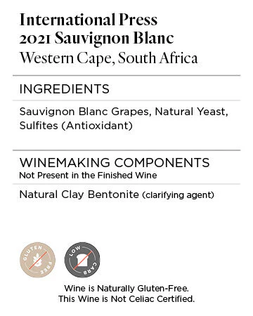 International Press 2021 Sauvignon Blanc Western Cape, South Africa - Image 5