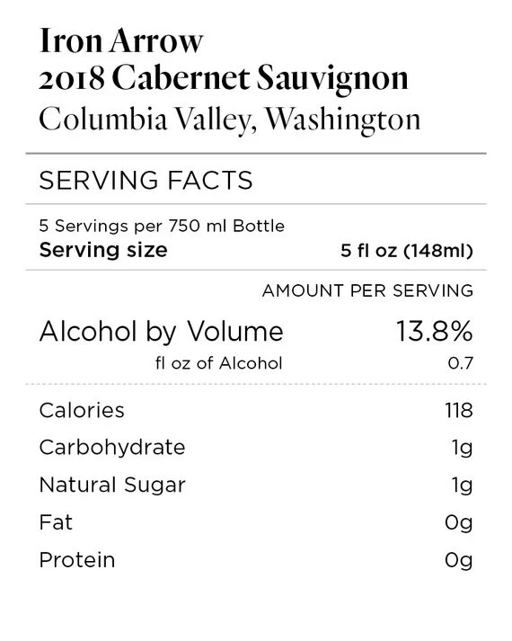 Iron Arrow 2018 Cabernet Sauvignon Columbia Valley, Washington - Image 6