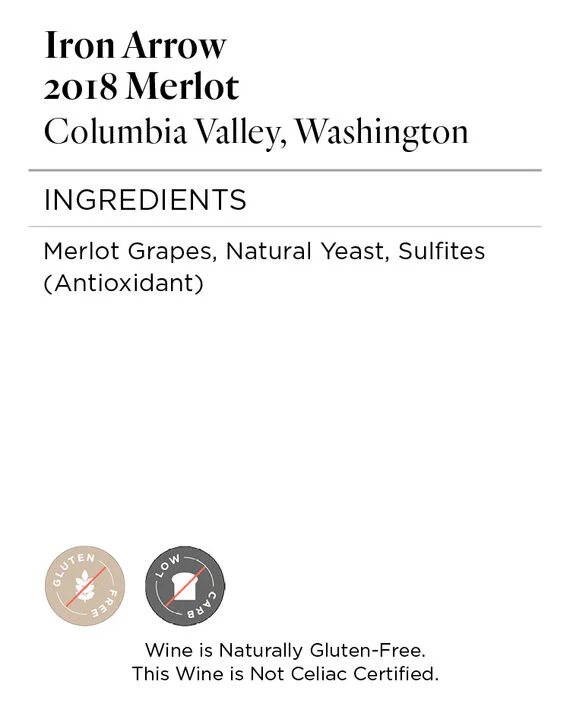 Iron Arrow 2018 Merlot Columbia Valley, Washington - Image 5