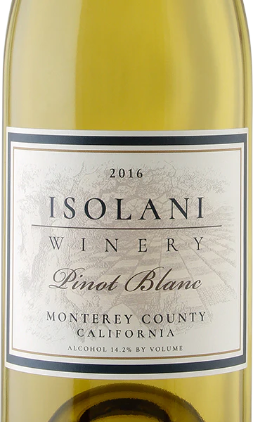 Isolani Winery 2016 Pinot Blanc Monterey County California - Image 2
