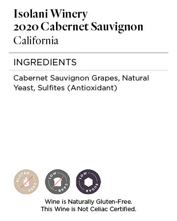 Isolani Winery 2020 Cabernet Sauvignon California - Image 5