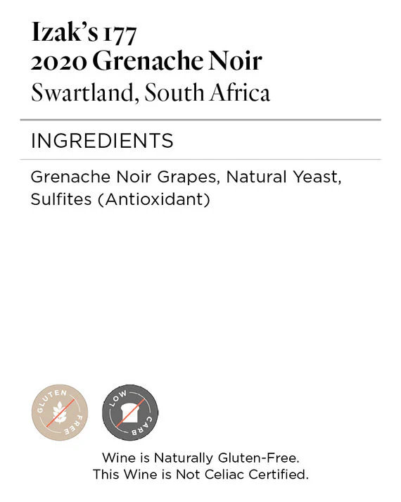 Izak's 177 2020 Grenache Noir Swartland, South Africa - Image 5