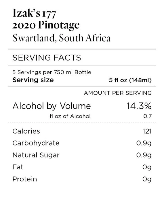 Izak's 177 2020 Pinotage Swartland, South Africa - Image 4