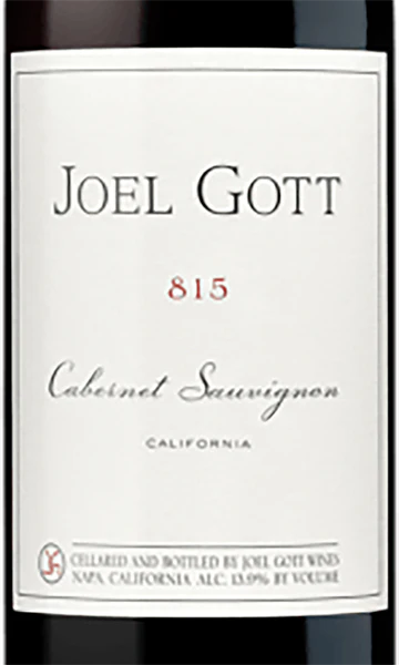 Joel Gott 2017 815 Cabernet Sauvignon California - Image 2