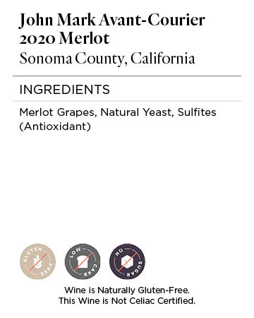 John Mark Avant-Courier 2020 Merlot Sonoma County, California - Image 5