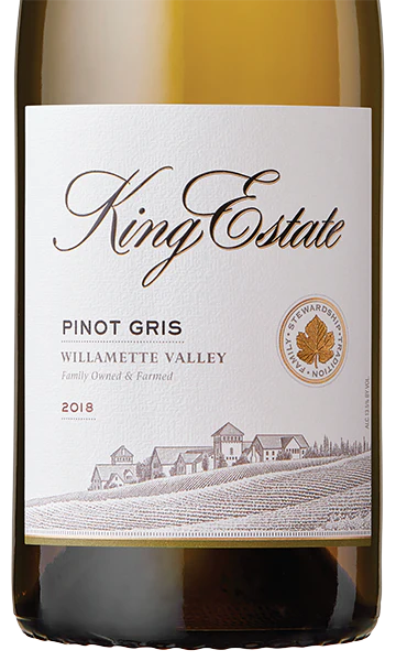 King Estate 2018 Pinot Gris Willamette Valley, Oregon - Image 2