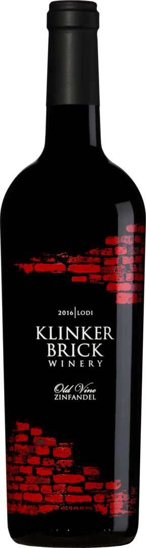 Klinker Brick Winery 2016 Old Vine Zinfandel Mokelumne River, Lodi California