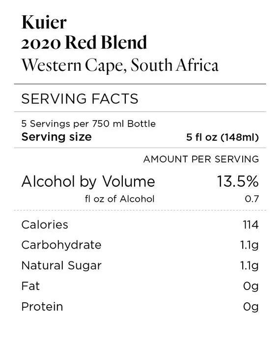 Kuier 2020 Red Blend Western Cape, South Africa - Image 4