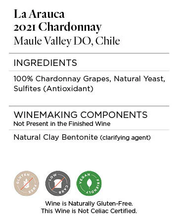 La Arauca 2021 Chardonnay Maule Valley DO, Chile - Image 5