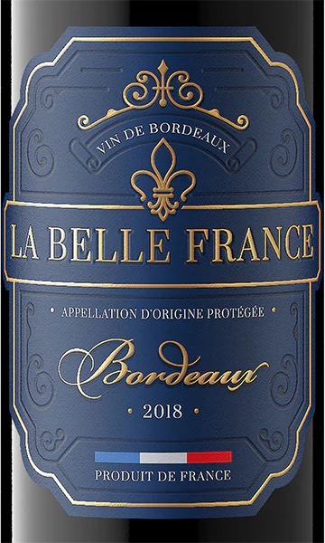 La Belle France 2018 Bordeaux Rouge Bordeaux AOP, France - Image 2