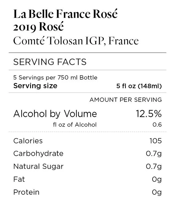 La Belle France 2019 Rosé Comté Tolosan IGP, France - Image 4