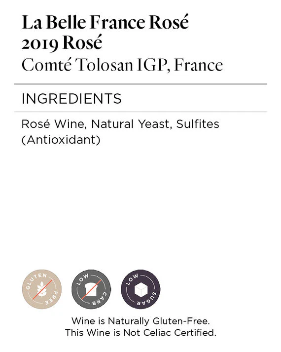La Belle France 2019 Rosé Comté Tolosan IGP, France - Image 5