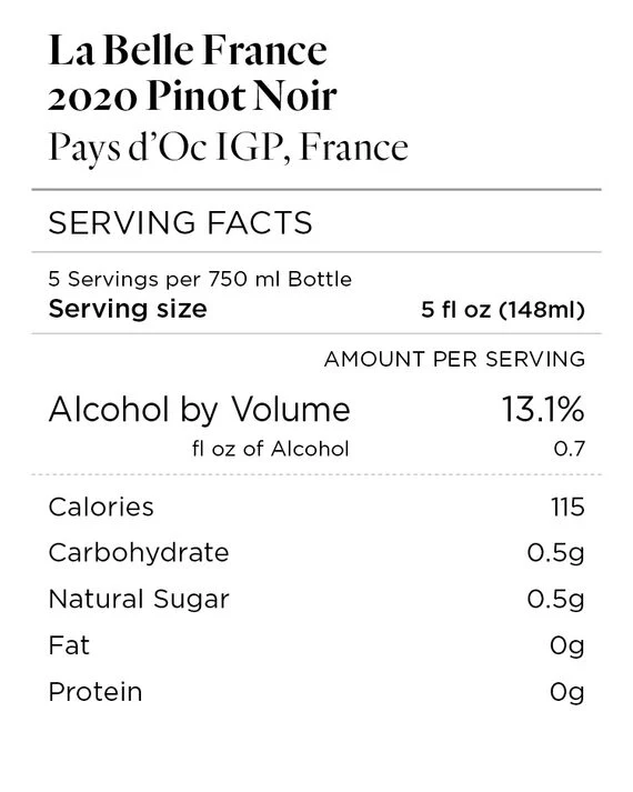 La Belle France 2020 100% Pinot Noir Pays d'Oc IGP, France - Image 4