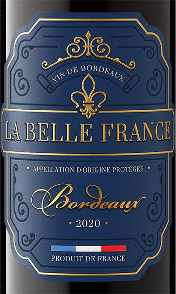 La Belle France 2020 Bordeaux Rouge Bordeaux AOP, France - Image 2