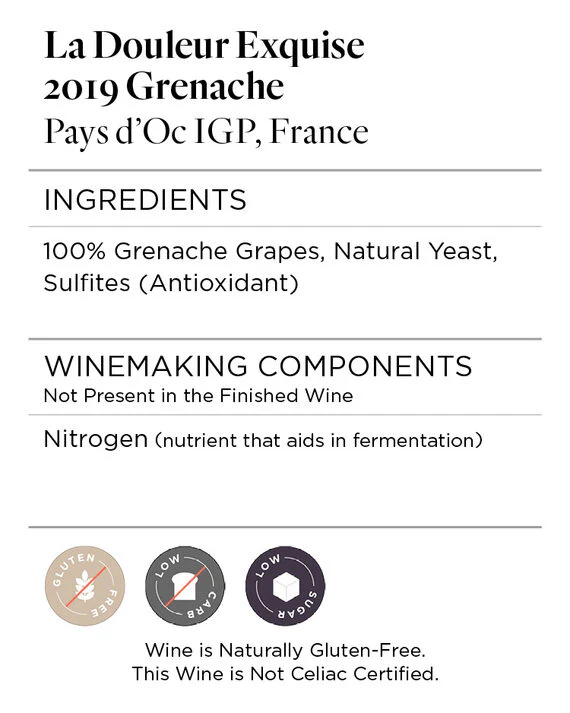 La Douleur Exquise 2019 Grenache Pays d'Oc IGP, France - Image 6