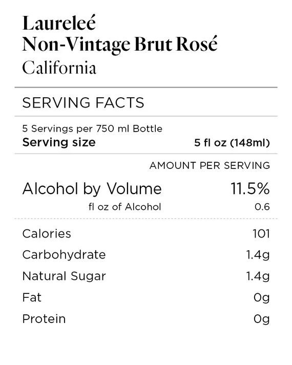 Laureleé NV Brut Rosé, California - Image 3