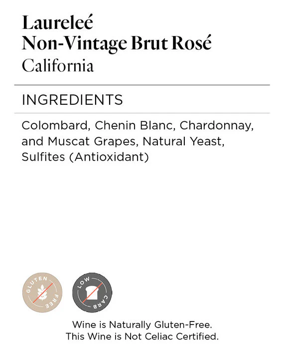 Laureleé NV Brut Rosé, California - Image 4