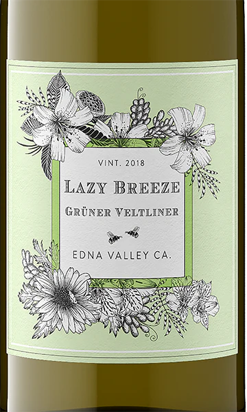 Lazy Breeze 2018 Grüner Veltliner Edna Valley, California - Image 2