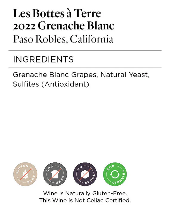 Les Bottes à Terre 2022 Grenache Blanc Paso Robles, California - Image 5