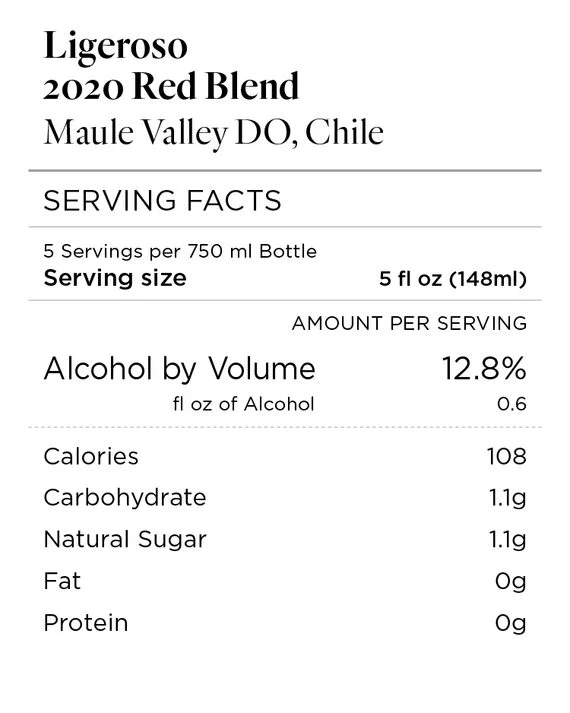 Ligeroso 2020 Red Blend Maule Valley DO, Chile - Image 4