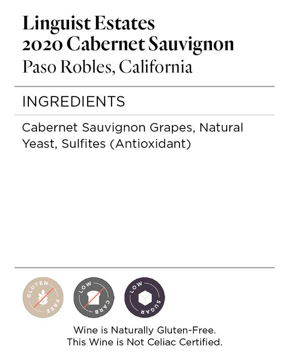 Linguist Estates 2020 Cabernet Sauvignon Paso Robles, California - Image 4