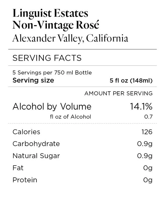Linguist Estates NV Rosé Alexander Valley, California - Image 3